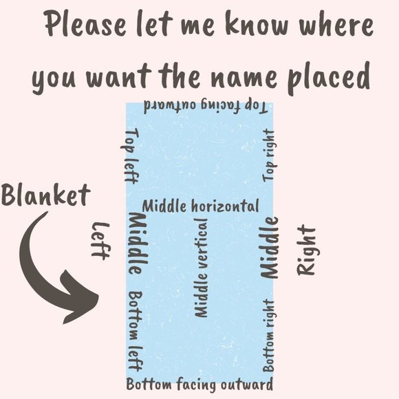 Custom Embroidered Juicy Couture blanket | Embroidered pet blanket - Picture 4 of 9